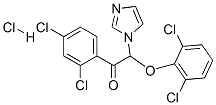 Ethanone,  2-(2,6-dichlorophenoxy)-1-(2,4-dichlorophenyl)-2-(1H-imidazol-1-yl)-,  monohydrochloride  (9CI) Structure