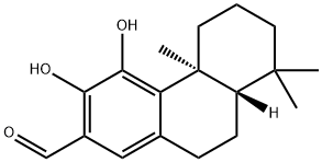 (4bS,8aS)-4b,5,6,7,8,8a,9,10-Octahydro-1,4-dihydroxy-4b,8,8-trimethyl-2-phenanthrenecarbaldehyde Structure