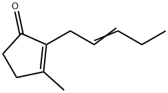 3-Methyl-2-(2-pentenyl)-2-cyclopentene-1-one Structure
