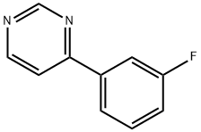 4-(3-Fluorophenyl)pyrimidine 结构式