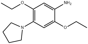 2,5-diethoxy-4-(1-pyrrolidinyl)aniline 结构式