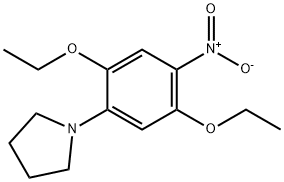 1-(2,5-diethoxy-4-nitrophenyl)pyrrolidine 结构式