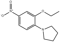 1-(2-ethoxy-4-nitrophenyl)pyrrolidine 结构式