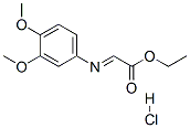 ethyl (3,4-dimethoxyphenyl)iminoacetate hydrochloride Structure