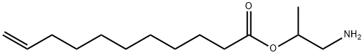 10-Undecenoic acid 2-amino-1-methylethyl ester 结构式