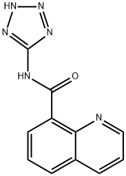 N-(1H-Tetrazol-5-yl)-8-quinolinecarboxamide 结构式