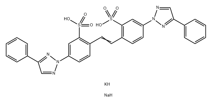 potassium sodium 4,4'-bis(4-phenyl-2H-1,2,3-triazol-2-yl)stilbene-2,2'-disulphonate|