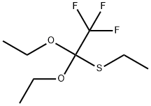 1,1-Diethoxy-2,2,2-trifluoro-1-(ethylthio)ethane Structure