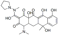 4-dimethylamino-6,10,11,12a-tetrahydroxy-2-[hydroxy-(pyrrolidin-1-ylmethylamino)methylidene]-6-methyl-4,4a,5,5a-tetrahydrotetracene-1,3,12-trione 结构式
