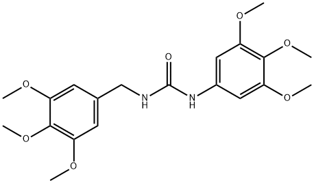 Urea, N-(3,4,5-trimethoxyphenyl)-N-((3,4,5-trimethoxyphenyl)methyl)- Structure