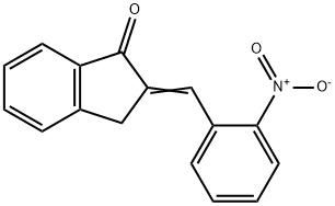 1H-Inden-1-one,2,3-dihydro-2-[(2-nitrophenyl)methylene]-, Structure