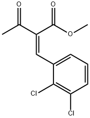 Z-2-(2,3-Dichlorophenyl)methylene-3-oxobutanoic acid methyleater Structure