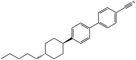 trans-4'-(4-Pentylcyclohexyl)-4-biphenylcarbonitrile Structure