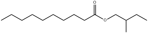 2-methylbutyl decanoate Structure