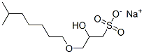 2-Hydroxy-3-[(6-methylheptyl)oxy]-1-propanesulfonic acid sodium salt Structure