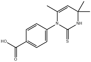 4-(3,4-dihydro-4,4,6-trimethyl-2-thioxo-1(2H)-pyrimidinyl)benzoic acid Structure