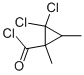Cyclopropanecarbonyl chloride, 2,2-dichloro-1,3-dimethyl- (9CI) Structure