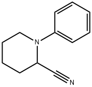 1-苯基-2-哌啶甲腈 结构式