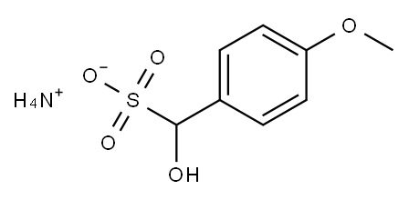 ammonium alpha-hydroxy-p-methoxytoluene-alpha-sulphonate 结构式