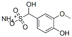 ammonium alpha,4-dihydroxy-3-methoxytoluene-alpha-sulphonate 结构式