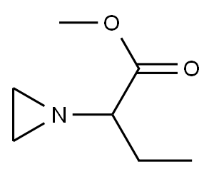 methyl alpha-ethylaziridine-1-acetate Structure