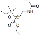 ethyldimethyl[3-[(1-oxopropyl)amino]propyl]ammonium ethyl sulphate 结构式