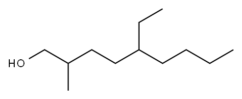 5-ethyl-2-methylnonan-1-ol 结构式