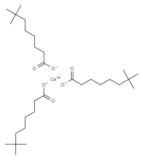 新癸酸铈, 68084-49-1, 结构式