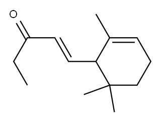 1-(2,6,6-三甲基-2-环己烯-1-基)-1-戊烯-3-酮二氢衍生物, 68084-50-4, 结构式