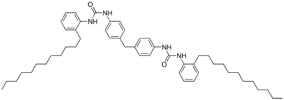 N,N''-(methylenedi-p-phenylene)bis[N'-(dodecylphenyl)urea] Structure