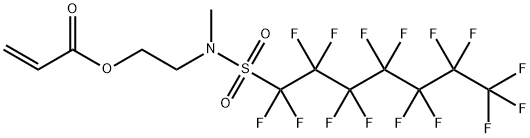 2-[methyl[(pentadecafluoroheptyl)sulphonyl]amino]ethyl acrylate 结构式