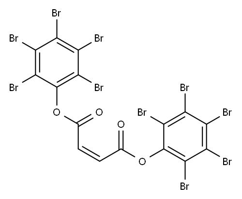 bis(perbromophenyl) maleate Structure