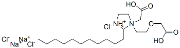 disodium 1-[2-(carboxymethoxy)ethyl]-1-(carboxymethyl)-4,5-dihydro-2-undecyl-1H-imidazolium chloride 结构式