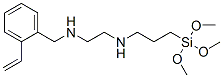 N'-[3-(trimethoxysilyl)propyl]-N-[(vinylphenyl)methyl]ethylenediamine 结构式