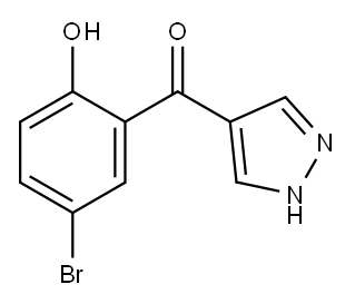 4-(5-BROMO-2-HYDROXYBENZOYL)PYRAZOLE Structure