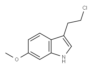 1H-INDOLE,3-(2-CHLOROETHYL)-6-METHOXY- 结构式