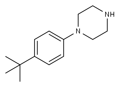 1-(4-叔丁基-丁基苯基)哌嗪 结构式
