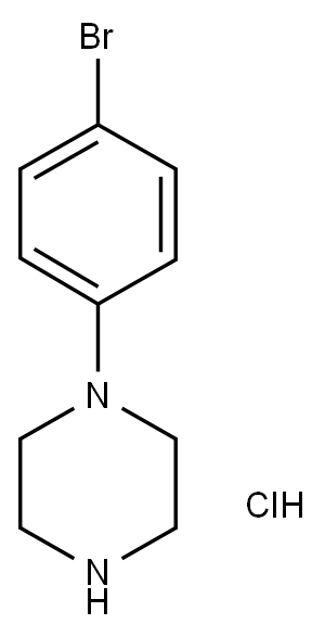1-(4-溴苯基)哌嗪盐酸盐 结构式