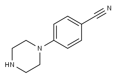 4-哌嗪基苯甲腈 结构式