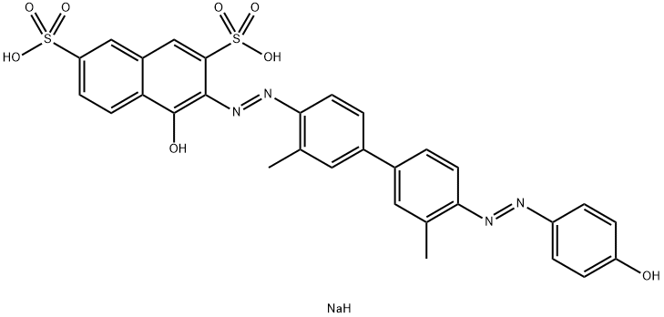 disodium 4-hydroxy-3-[[4'-[(4-hydroxyphenyl)azo]-3,3'-dimethyl[1,1'-biphenyl]-4-yl]azo]naphthalene-2,7-disulphonate|