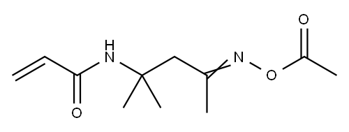 O-acetyl-N-[3-(acryloylamino)-1,3-dimethylbutyl]hydroxylamine 结构式