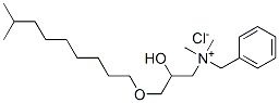 benzyl[2-hydroxy-3-[(8-methylnonyl)oxy]propyl]dimethylammonium chloride 结构式