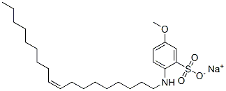 sodium (Z)-5-methoxy-2-(octadec-9-enylamino)benzenesulphonate Structure