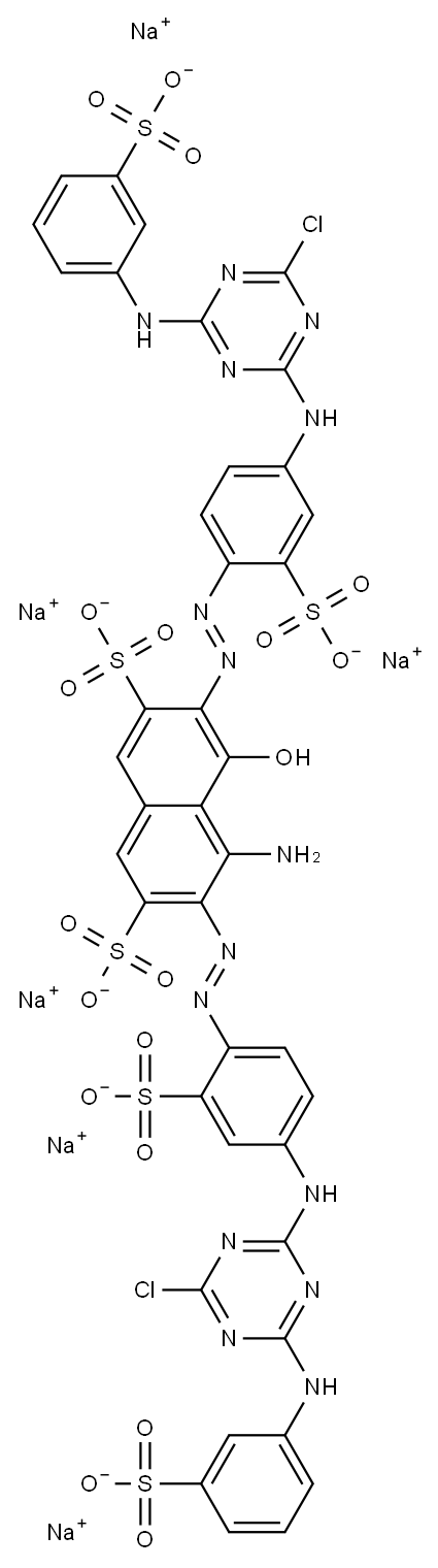 hexasodium 4-amino-3,6-bis[[4-[[4-chloro-6-[(3-sulphonatophenyl)amino]-1,3,5-triazin-2-yl]amino]-2-sulphonatophenyl]azo]-5-hydroxynaphthalene-2,7-disulphonate|活性绿 19