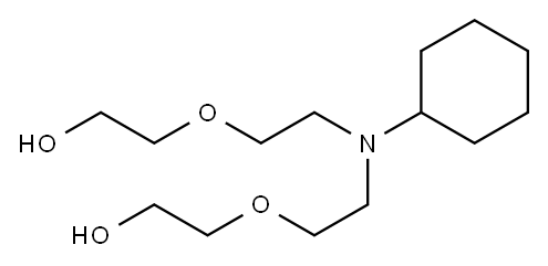 2-[2-[cyclohexyl-[2-(2-hydroxyethoxy)ethyl]amino]ethoxy]ethanol 结构式