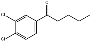 1-(3,4-二氯苯基)戊-1-酮 结构式