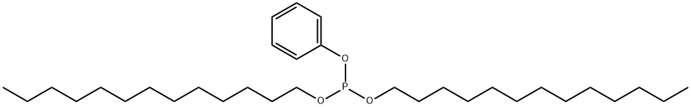 Phosphorous acid ditridecylphenyl ester 结构式
