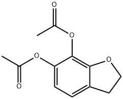 2,3-dihydrobenzofuran-6,7-diol diacetate 结构式