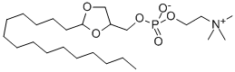 trimethyl[2-[[oxido[(2-pentadecyl-1,3-dioxolan-4-yl)methoxy]phosphinyl]oxy]ethyl]ammonium 结构式