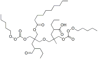 Decanoic acid, ester with 2,2'-[oxybis(methylene)]bis[2-(hydroxymethyl)-1,3-propanediol] octanoate pentanoate Structure